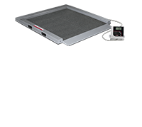 Single Ramp Wheelchair Scale with Wheel Stop