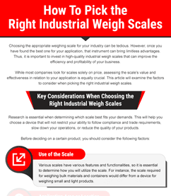 How To Pick the Right Industrial Weigh Scales
