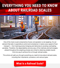 Everything You Need To Know About Railroad Scales